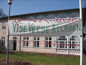 Silkeborg Viseverseklub's velkomstbanner i Lunden i forbindelse med sit 30 rs jubilum.